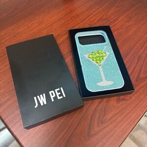 JW PEI Blue Rhinestone Phone Case